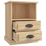 vidaXL Table de chevet chêne sonoma 43x36x60 cm