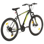 vidaXL Vélo de montagne 21 vitesses Roues de 27 5 pouces 50 cm Noir