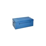 Malle de rangement en métal bleu 225 litres