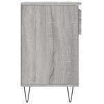 vidaXL Armoire à chaussures Sonoma gris 102x36x60 cm Bois d'ingénierie