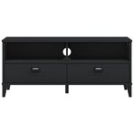vidaXL Meuble TV VIKEN noir bois d'ingénierie