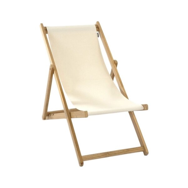 Chilienne transat enfant bois d'eucalyptus tissu 100  coton elvas