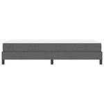 vidaXL Lit à ressorts avec matelas Gris foncé 100 x 200 cm tissu