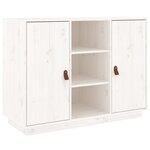 vidaXL Buffet Blanc 100x40x75 cm Bois massif de pin