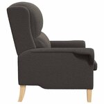 vidaXL fauteuil Gris foncé 76 x 94 x 102 cm Tissu en Sherpa doux