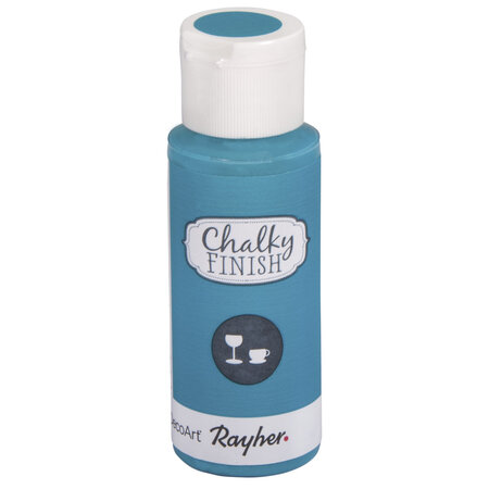 Peinture craie chalky pour matériau non poreux bleu lagon