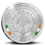 Pièce de monnaie 15 euro Irlande 2024 argent BE - Forces de défense