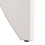 vidaXL Table basse 2 Pièces Blanc 41 5 x 41 5 x 44 cm Bois massif en pin