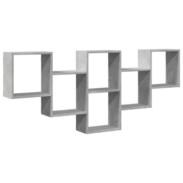 vidaXL Étagère murale gris béton 159x18x66 cm bois d'ingénierie