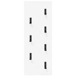 vidaXL Porte-manteau mural Blanc 30 x 1.5 x 80 cm Bois d'ingénierie