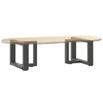 vidaXL Pieds de table basse en T  2 pièces  anthracite  50 x 25 x (30-31) cm  acier