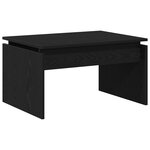 Table basse vidaXL Chêne noir 68x38x50 cm Bois reconstitué