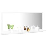 Miroir de salle de bain 90 x 10 5 x 37 cm aggloméré blanc 02_0006910