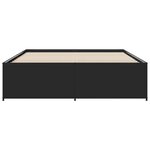 vidaXL Cadre de lit sans matelas noir 140x200 cm