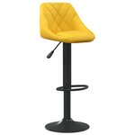vidaXL Tabourets de bar lot de 2 jaune moutarde velours
