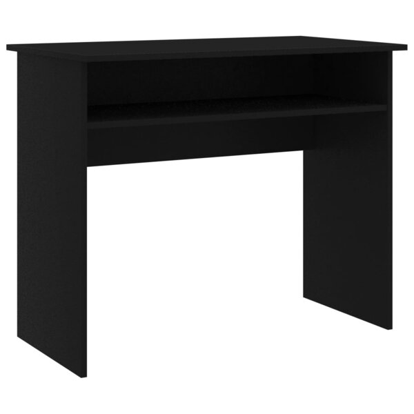 vidaXL Bureau Noir 90x50x74 cm Bois d'ingénierie