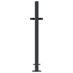 vidaXL Portail de jardin anthracite 105x80cm acier conception de carré