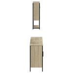 vidaXL Ensemble de meubles de salle de bain 3 Pièces chêne sonoma