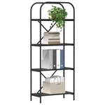 vidaXL Étagère Chêne noir 60 x 30 x 146 cm Bois d'ingénierie