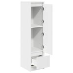 vidaXL Buffet haut blanc 29 5x34x119 5 cm bois d'ingénierie