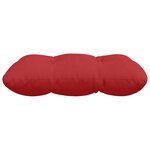 vidaXL Coussins de siège 4 Pièces Rouge 45 x 45 x 12 cm tissu