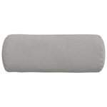 vidaXL Coussins d'accent 2 Pièces Gris clair Ø 15 x 40 cm