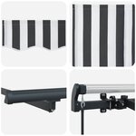 vidaXL Auvent Rétractable Anthracite 250 x 200 cm tissu