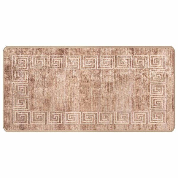 vidaXL Coureur de Tapis MARSA Blanc 50 x 100 cm Polyester et PVC
