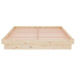 vidaXL Cadre de lit bois massif 140x190 cm