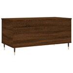 vidaXL Table basse Chêne marron 90x44 5x45 cm Bois d'ingénierie