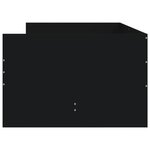 vidaXL Cadre de lit avec tiroirs noir 75x190 cm