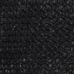 vidaXL Voile d'ombrage 160 g/m² Noir 3x6 m PEHD