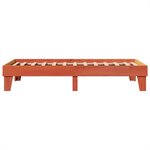 vidaXL Cadre de lit sans matelas cire marron 90x200 cm bois pin massif