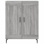 vidaXL Buffet sonoma gris 69 5x34x90 cm bois d'ingénierie
