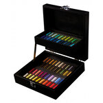 Coffret en bois de 60 demi-pastels a l'écu - sennelier