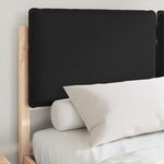 vidaXL Cadre de lit avec tête de lit rembourrée Noir 160 x 200 cm