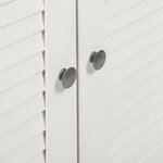vidaXL Cabinet de Salle de Bain Suspendu Blanc 67 5 x 34 x 71 5 cm