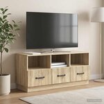 vidaXL Meuble TV Chêne Sonoma 102 x 34 5 x 47 cm Bois d'ingénierie