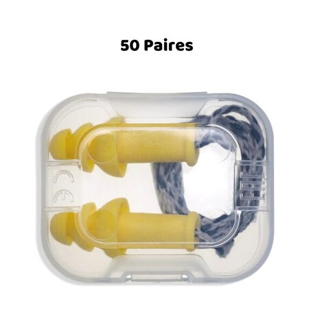 Bouchons de protection auditive réutilisables uvex whisper supreme  50 paires