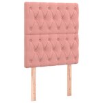 vidaXL Têtes de lit 2 Pièces Rose 80x7x78/88 cm Velours