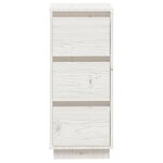 vidaXL Buffets 2 Pièces Blanc 32x34x75 cm Bois massif de pin