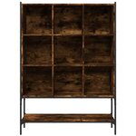 vidaXL Bibliothèque chêne fumé 102x30x141 5 cm bois d'ingénierie