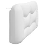 vidaXL Coussin de tête de lit blanc 180 cm similicuir