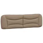 vidaXL Cadre de lit sans matelas cappuccino 180x200 cm similicuir