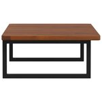 vidaXL Étagère de vasque murale acier et bois de chêne massif