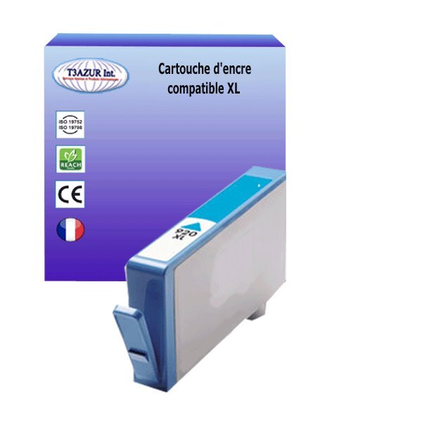 Cartouche compatible avec HP OfficeJet E710A, E710N remplace HP 920XL Jaune  - T3AZUR