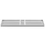 vidaXL Tête de remplacement pour niveleur de jardin 75 x 25 x 6 cm