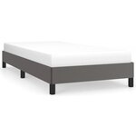 vidaXL Cadre de lit Gris 80x200 cm Similicuir
