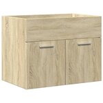 vidaXL Ensemble de meubles de salle de bain 3 Pièces chêne sonoma