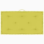 vidaXL Coussins de plancher de palette 5 Pièces Vert pomme Coton